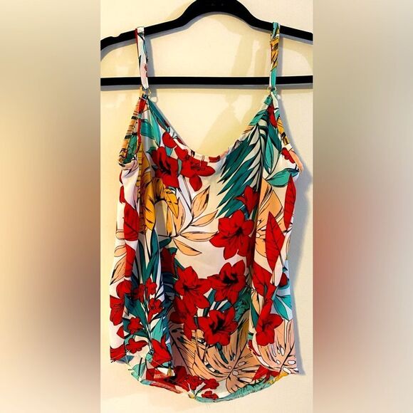 OKO Tops - NWT, OKO, Tropical Tank w/Adjustable Straps, Size S